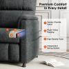 imageAmada Power Recliner Chair Chenille Electric Reclining Chair for Adults for Small Spaces with Remote ampamp Side Pockets Thick Seat Cushion for Living Room ampamp Bedroom Home Theater RVDark Grey