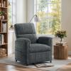 imageAmada Power Recliner Chair Chenille Electric Reclining Chair for Adults for Small Spaces with Remote ampamp Side Pockets Thick Seat Cushion for Living Room ampamp Bedroom Home Theater RVDark Grey