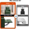 imagePower Recliner Chair for Adults Adjustable Modern Chenille Reclining Chair with Side Pockets Remote Footrest Thick Seat Cushion for Home Theater Living Room ampamp Bedroom RV Light GreyGreen