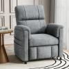 imagePower Recliner Chair for Adults Adjustable Modern Chenille Reclining Chair with Side Pockets Remote Footrest Thick Seat Cushion for Home Theater Living Room ampamp Bedroom RV Light GreyLight Grey