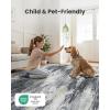 imageAMADA HOMEFURNISHING 5x7 Area Rugs for Living Room Modern Abstract Washable Rug Neutral Soft with NonSlip Backing ampamp Low Pile Kids Rug for Resistant Bedroom Nursery Home Office Dark BlueLight Grey