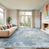 imageAMADA HOMEFURNISHING 5x7 Area Rugs for Living Room Modern Abstract Washable Rug Neutral Soft with NonSlip Backing ampamp Low Pile Kids Rug for Resistant Bedroom Nursery Home Office Dark BlueLight Blue