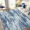 imageAMADA HOMEFURNISHING 5x7 Area Rugs for Living Room Modern Abstract Washable Rug Neutral Soft with NonSlip Backing ampamp Low Pile Kids Rug for Resistant Bedroom Nursery Home Office Dark BlueBlue