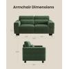imageAmada 89 Sofa 3 Seater Couch Sofa for Living Room Modern Sofa for Living Room with Deep Seats amp Wide Armrests Comfy Couch with Removable Washable Covers amp Linen Fabric Easy AssemblyGreen