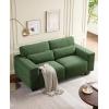 imageAmada 89 Sofa 3 Seater Couch Sofa for Living Room Modern Sofa for Living Room with Deep Seats amp Wide Armrests Comfy Couch with Removable Washable Covers amp Linen Fabric Easy AssemblyGreen