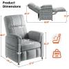 imageAmada Power Recliner Chair for Adults Adjustable Modern Chenille Reclining Chair with Side Pockets Remote Footrest Thick Seat Cushion for Home Theater Living Room amp Bedroom RVChenille Grey