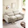 imageAmada 89 Sofa 3 Seater Couch Sofa for Living Room Modern Sofa for Living Room with Deep Seats amp Wide Armrests Comfy Couch with Removable Washable Covers amp Linen Fabric Easy AssemblyWhite