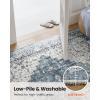 imageAMADA HOMEFURNISHING 5x7 and 27x8 Area Rugs Buying Together Soft Machine Washable StainResistant LowProfile Indoor Area Rugs with NonSlip Backing amp Durable Edge Binding