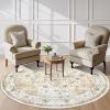 imageAMADA HOMEFURNISHING 8x10 and 6x6 Round Area Rugs Buying Together Soft Machine Washable StainResistant LowProfile Indoor Area Rugs with NonSlip Backing amp Durable Edge Binding