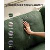 imageAmada 89 Sofa 3 Seater Couch Sofa for Living Room Modern Sofa with Wide Armrests amp Deep Seats Comfy Couch with Removable Washable Covers amp Linen Fabric Easy Assembly Blue 3 SeaterGreen
