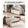 imageAmada Shoe Storage Bench 472 Long Entryway Bench with Cushioned Seat amp Lift Top Storage 4 Doors Adjustable Shelf 300 lbs Capacity Bench with Shoe Rack for Entryway Bedroom Living Room WhiteWhite