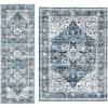 imageAMADA HOMEFURNISHING 5x7 and 27x8 Area Rugs Buying Together Soft Machine Washable StainResistant LowProfile Indoor Area Rugs with NonSlip Backing amp Durable Edge Binding