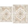 imageAMADA HOMEFURNISHING 8x10 and 10x14 Area Rugs Buying Together Soft Machine Washable StainResistant LowProfile Indoor Area Rugs with NonSlip Backing amp Durable Edge Binding