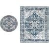 imageAMADA HOMEFURNISHING 8x10 and 4x4 Round Area Rugs Buying Together Soft Machine Washable StainResistant LowProfile Indoor Area Rugs with NonSlip Backing amp Durable Edge Binding
