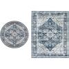 imageAMADA HOMEFURNISHING 8x10 and 5x5 Round Area Rugs Buying Together Soft Machine Washable StainResistant LowProfile Indoor Area Rugs with NonSlip Backing amp Durable Edge Binding