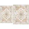imageAMADA HOMEFURNISHING 8x10 and 9x12 Area Rugs Buying Together Soft Machine Washable StainResistant LowProfile Indoor Area Rugs with NonSlip Backing amp Durable Edge Binding