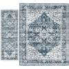 imageAMADA HOMEFURNISHING 9x12 and 27x8 Area Rugs Buying Together Soft Machine Washable StainResistant LowProfile Indoor Area Rugs with NonSlip Backing amp Durable Edge Binding