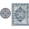 imageAMADA HOMEFURNISHING 9x12 and 5x5 Round Area Rugs Buying Together Soft Machine Washable StainResistant LowProfile Indoor Area Rugs with NonSlip Backing amp Durable Edge Binding