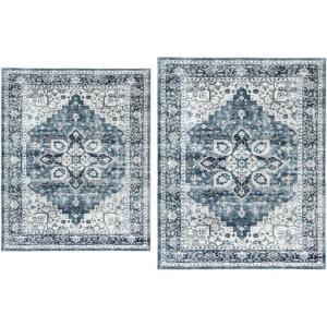 imageAMADA HOMEFURNISHING 5x7 and 6x9 Area Rugs Buying Together Soft Machine Washable StainResistant LowProfile Indoor Area Rugs with NonSlip Backing amp Durable Edge Binding