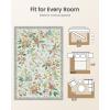 imageAMADA HOMEFURNISHING 8x10 Washable Area Rugs for Living Room NonSlip amp LowProfile Floral Large Area Rug with Durable Edge Binding Soft Rugs for Living Room Bedroom Dining RoomGrey