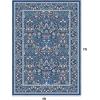 imageAMADA HOMEFURNISHING 8x10 Washable Area Rugs for Living Room NonSlip amp LowProfile Floral Large Area Rug with Durable Edge Binding Soft Rugs for Living Room Bedroom Dining RoomDark Blue