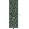 imageAMADA HOMEFURNISHING 8x10 Washable Area Rugs for Living Room NonSlip amp LowProfile Floral Large Area Rug with Durable Edge Binding Soft Rugs for Living Room Bedroom Dining RoomDark Green