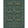 imageAMADA HOMEFURNISHING 8x10 Washable Area Rugs for Living Room NonSlip amp LowProfile Floral Large Area Rug with Durable Edge Binding Soft Rugs for Living Room Bedroom Dining RoomDark Green