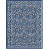 imageAMADA HOMEFURNISHING 8x10 Washable Area Rugs for Living Room NonSlip amp LowProfile Floral Large Area Rug with Durable Edge Binding Soft Rugs for Living Room Bedroom Dining RoomDark Blue