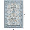 imageAMADA HOMEFURNISHING 8x10 Washable Area Rugs for Living Room NonSlip amp LowProfile Floral Large Area Rug with Durable Edge Binding Soft Rugs for Living Room Bedroom Dining RoomLight Blue