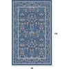 imageAMADA HOMEFURNISHING 8x10 Washable Area Rugs for Living Room NonSlip amp LowProfile Floral Large Area Rug with Durable Edge Binding Soft Rugs for Living Room Bedroom Dining RoomDark Blue