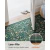 imageAMADA HOMEFURNISHING 8x10 Washable Area Rugs for Living Room NonSlip amp LowProfile Floral Large Area Rug with Durable Edge Binding Soft Rugs for Living Room Bedroom Dining RoomDark Green