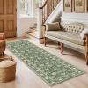 imageAMADA HOMEFURNISHING 9x12 Area Rug for Living Room Vintage Washable Area Rug LowPile amp NonSlip Carpet for Bedroom Dining Room Nursery Home Office Navy BlueBrownOlive Green