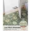 imageAMADA HOMEFURNISHING 9x12 Area Rug for Living Room Vintage Washable Area Rug LowPile amp NonSlip Carpet for Bedroom Dining Room Nursery Home Office Navy BlueBrownOlive Green