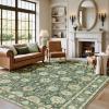 imageAMADA HOMEFURNISHING 9x12 Area Rug for Living Room Vintage Washable Area Rug LowPile amp NonSlip Carpet for Bedroom Dining Room Nursery Home Office Navy BlueBrownOlive Green