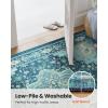 imageAMADA HOMEFURNISHING 9x12 Area Rug for Living Room Vintage Washable Area Rug LowPile amp NonSlip Carpet for Bedroom Dining Room Nursery Home Office Navy BlueBrownTeal Blue