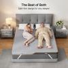 imageAMADA HOMEFURNISHING Dual Firmness Mattress Topper Queen 3 Inch SplitFirm Bed Topper with Soft amp Firm Zones Memory Foam Mattress Pad for Back Pain NonSlip amp Removable CoverQueen