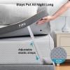 imageAMADA HOMEFURNISHING Dual Firmness Mattress Topper Queen 3 Inch SplitFirm Bed Topper with Soft amp Firm Zones Memory Foam Mattress Pad for Back Pain NonSlip amp Removable CoverQueen