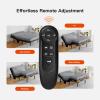 imageAmada Queen Adjustable Bed Frame and 14 Inch Cooling Gel Memory Foam Mattress Set Head amp Foot Incline Wireless Remote USB Ports LED Night Light Medium Firm SupportFull