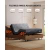 imageAmada Queen Adjustable Bed Frame and 14 Inch Cooling Gel Memory Foam Mattress Set Head amp Foot Incline Wireless Remote USB Ports LED Night Light Medium Firm SupportFull