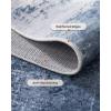 imageAMADA HOMEFURNISHING 9x12 Area Rugs for Living Room Modern Large Area Rugs with NonSlip Backing amp Low Pile Neutral Soft Washable Rug for Nursery Bedroom Dinning Room Playroom Navy BlueDark Blue