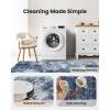 imageAMADA HOMEFURNISHING 9x12 Area Rugs for Living Room Modern Large Area Rugs with NonSlip Backing amp Low Pile Neutral Soft Washable Rug for Nursery Bedroom Dinning Room Playroom Navy BlueDark Blue