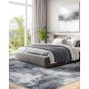 imageAMADA HOMEFURNISHING 9x12 Area Rugs for Living Room Modern Large Area Rugs with NonSlip Backing amp Low Pile Neutral Soft Washable Rug for Nursery Bedroom Dinning Room Playroom Navy BlueGrey