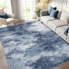 imageAMADA HOMEFURNISHING 9x12 Area Rugs for Living Room Modern Large Area Rugs with NonSlip Backing amp Low Pile Neutral Soft Washable Rug for Nursery Bedroom Dinning Room Playroom Navy BlueDark Blue