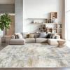 imageAMADA HOMEFURNISHING 9x12 Area Rugs for Living Room Modern Large Area Rugs with NonSlip Backing amp Low Pile Neutral Soft Washable Rug for Nursery Bedroom Dinning Room Playroom Navy BlueBeige
