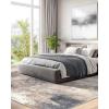imageAMADA HOMEFURNISHING 9x12 Area Rugs for Living Room Modern Large Area Rugs with NonSlip Backing amp Low Pile Neutral Soft Washable Rug for Nursery Bedroom Dinning Room Playroom Navy BlueBrown