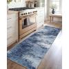 imageAMADA HOMEFURNISHING 9x12 Area Rugs for Living Room Modern Large Area Rugs with NonSlip Backing amp Low Pile Neutral Soft Washable Rug for Nursery Bedroom Dinning Room Playroom Navy BlueDark Blue