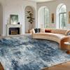 imageAMADA HOMEFURNISHING 9x12 Area Rugs for Living Room Modern Large Area Rugs with NonSlip Backing amp Low Pile Neutral Soft Washable Rug for Nursery Bedroom Dinning Room Playroom Navy BlueNavy Blue