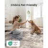 imageAMADA HOMEFURNISHING 9x12 Area Rugs for Living Room Modern Large Area Rugs with NonSlip Backing amp Low Pile Neutral Soft Washable Rug for Nursery Bedroom Dinning Room Playroom Navy BlueBrown