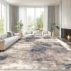 imageAMADA HOMEFURNISHING 9x12 Area Rugs for Living Room Modern Large Area Rugs with NonSlip Backing amp Low Pile Neutral Soft Washable Rug for Nursery Bedroom Dinning Room Playroom Navy BlueBrown