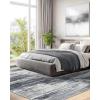 imageAMADA HOMEFURNISHING 9x12 Area Rugs for Living Room Modern Large Area Rugs with NonSlip Backing amp Low Pile Neutral Soft Washable Rug for Nursery Bedroom Dinning Room Playroom Navy BlueLight Grey